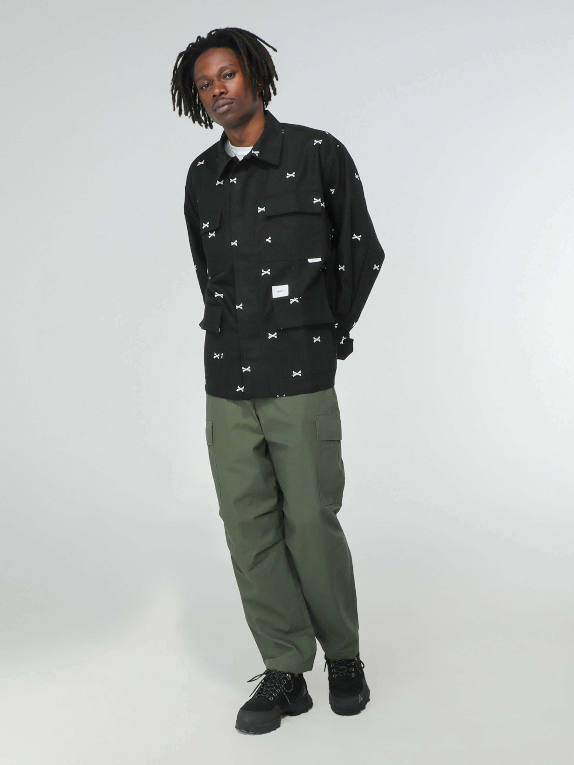 WTAPS WTAPS Wtaps HUEY / LS / POLY. TWILL Black M | www.fininvest.ci