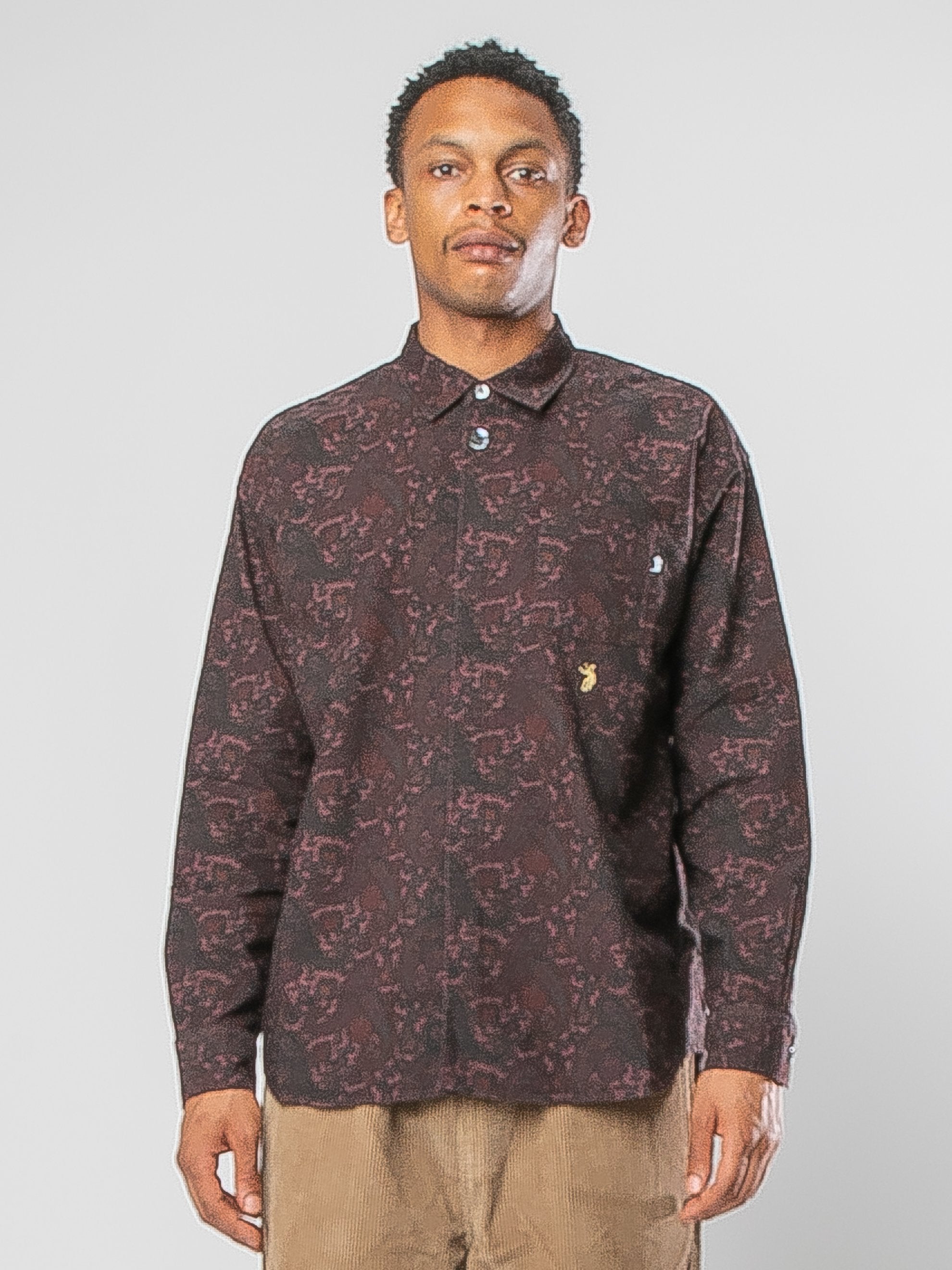 stussy UNION PAISLEY SHIRT Sサイズメンズ - シャツ