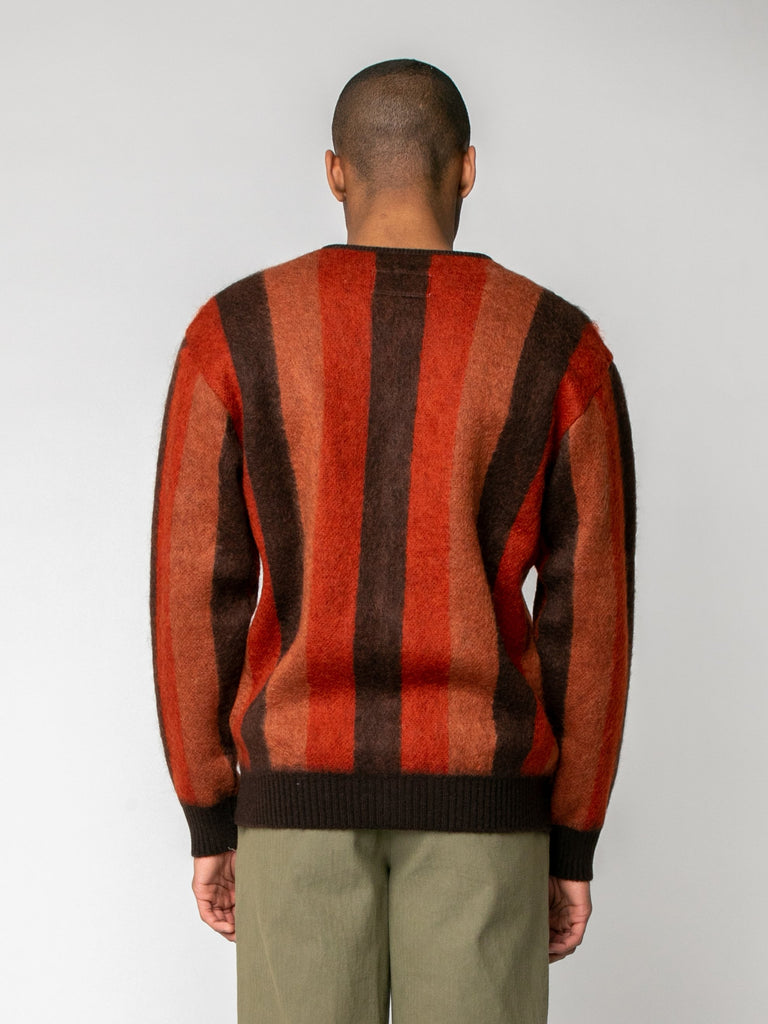 低価格安 WACKO MARIA - WACKOMARIA 20AW STRIPED MOHAIR CARDIGANの