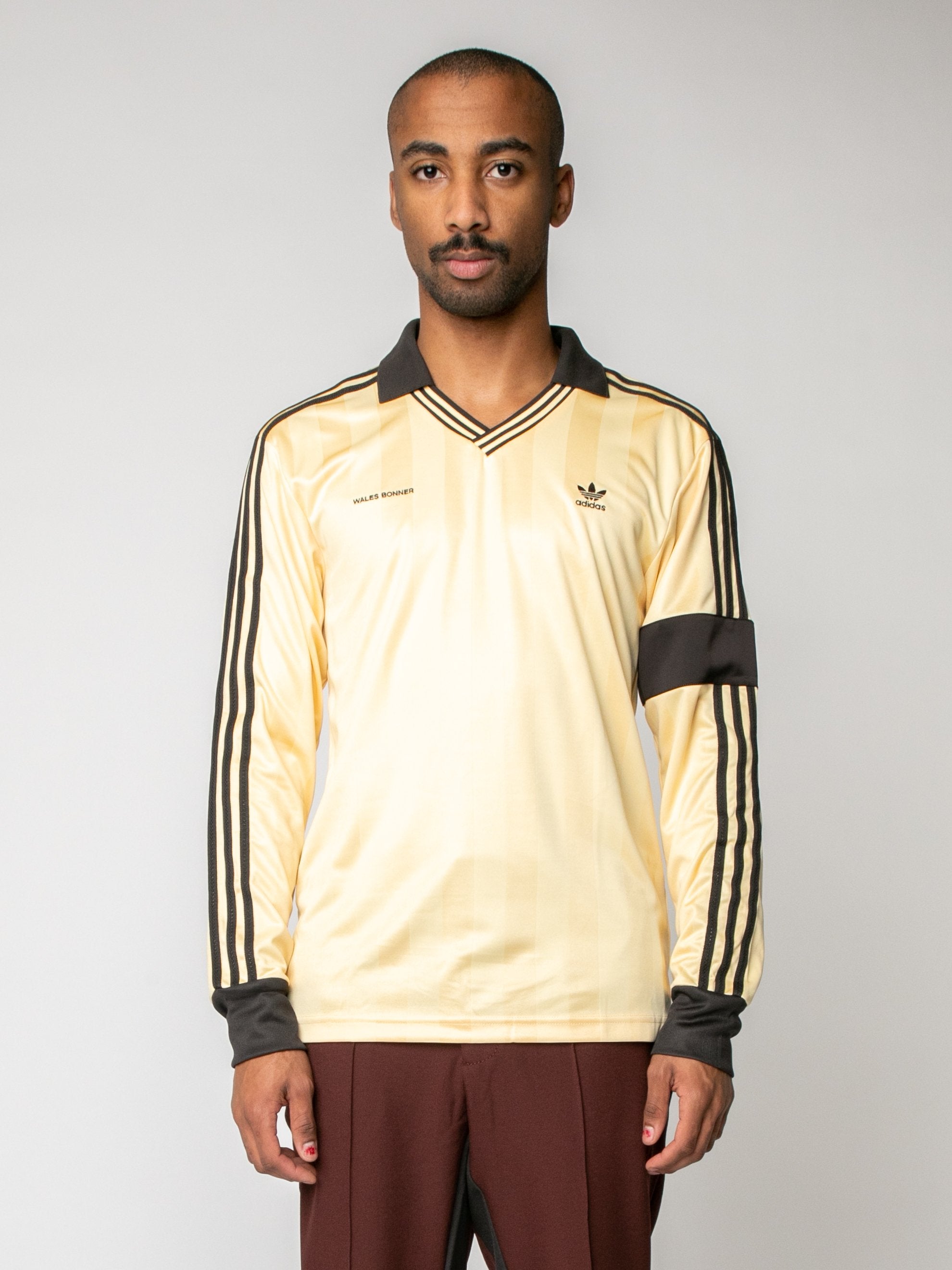 wales bonner adidas フットボールtシャツ 20aw ロンt-