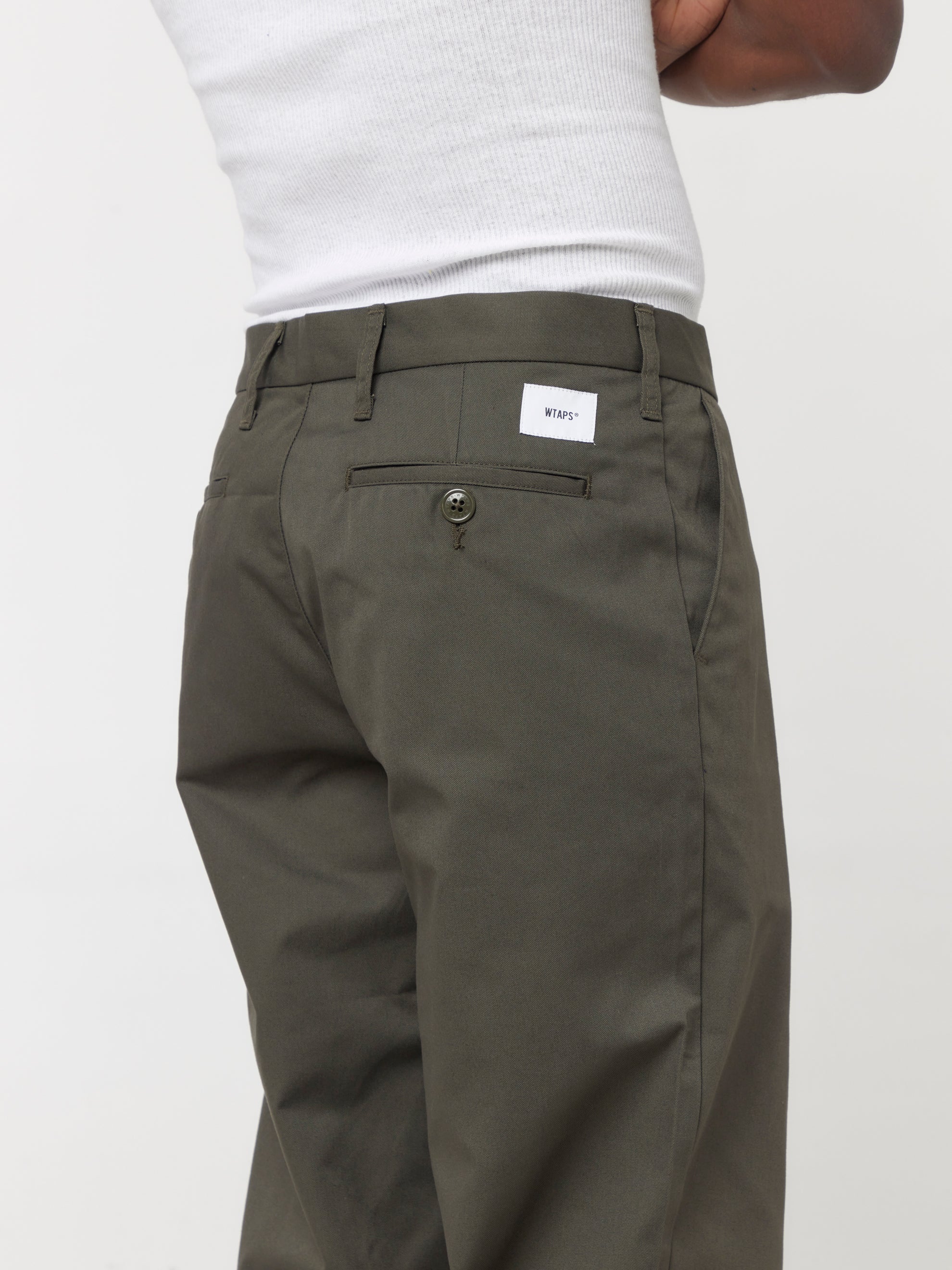 誠実 WTAPS KHAKI TIGHT TROUSERS TWILL - 通販 - happyhead.in