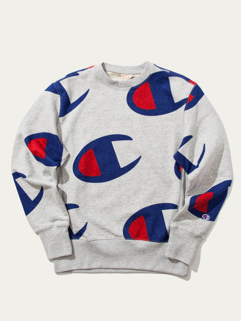 champion all over print sweater