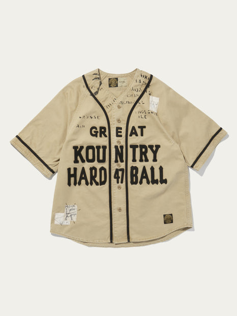 Kapital Great Kountry Damaged Baseball Shirt