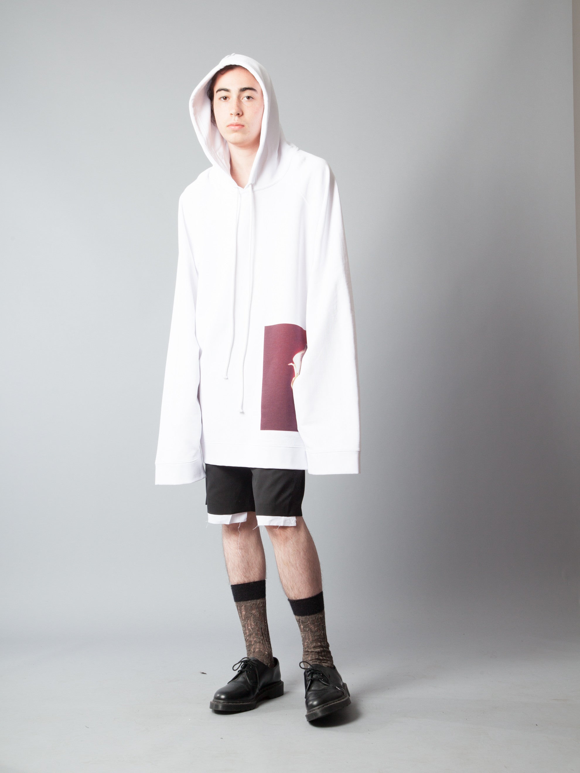 raf simons oversized hoodie