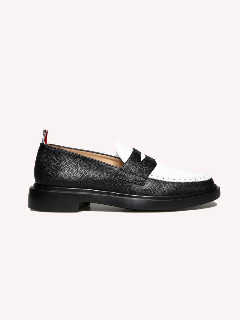 rubber sole penny loafers