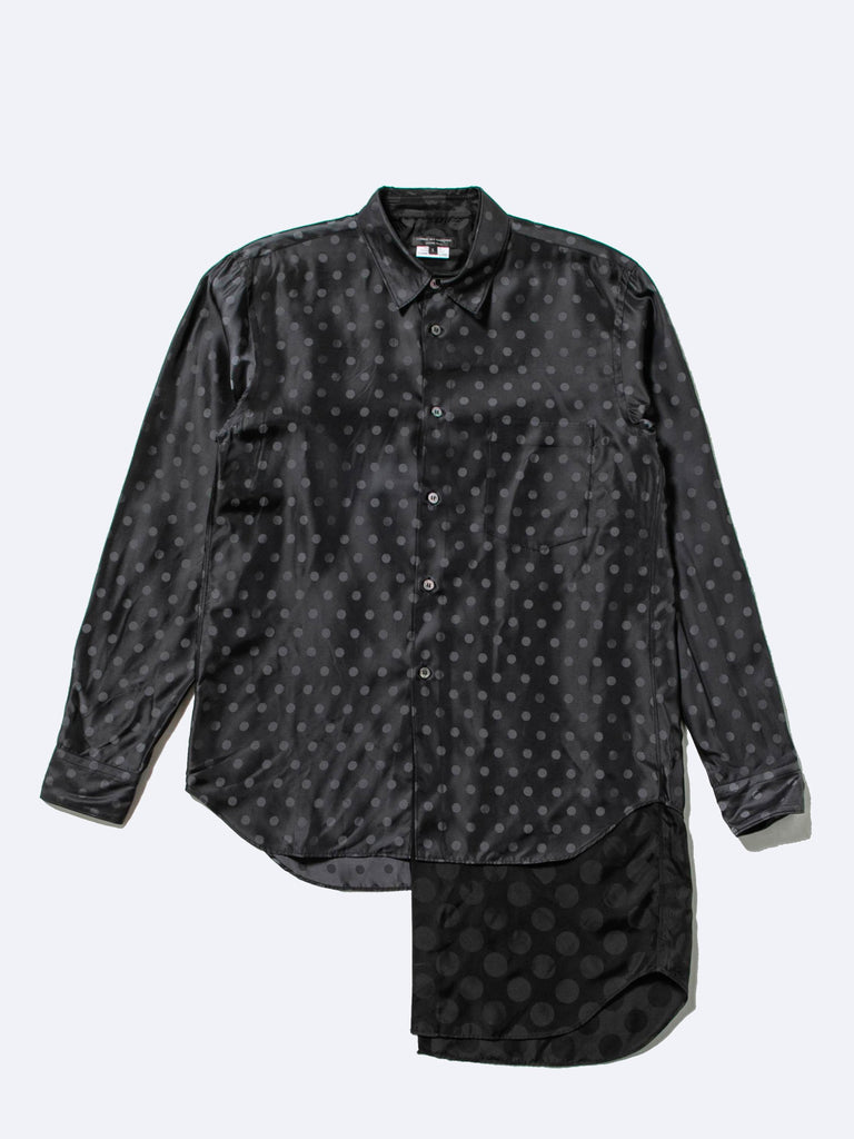 comme des garcon polka dot shirt