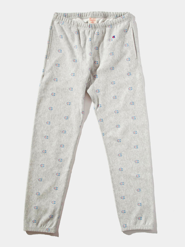 champion all over print sweatpants