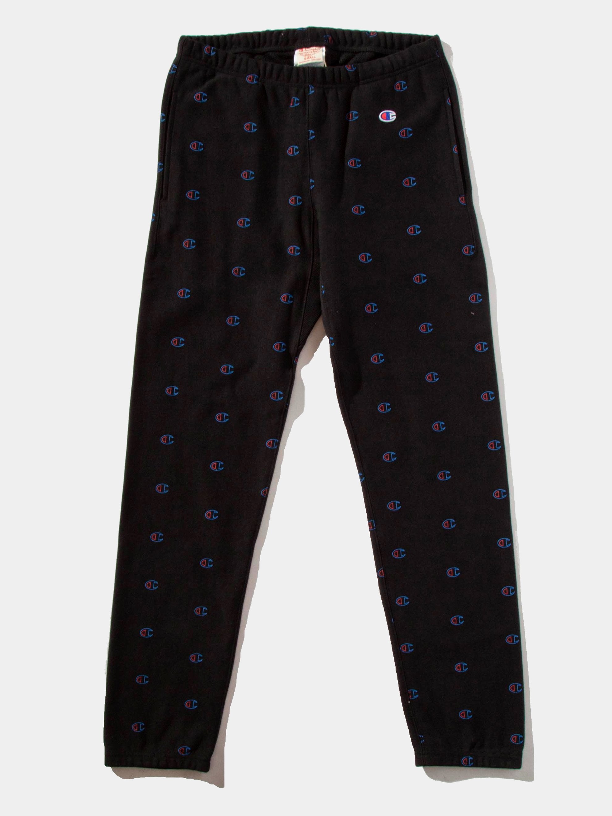 champion sweatpants all over print