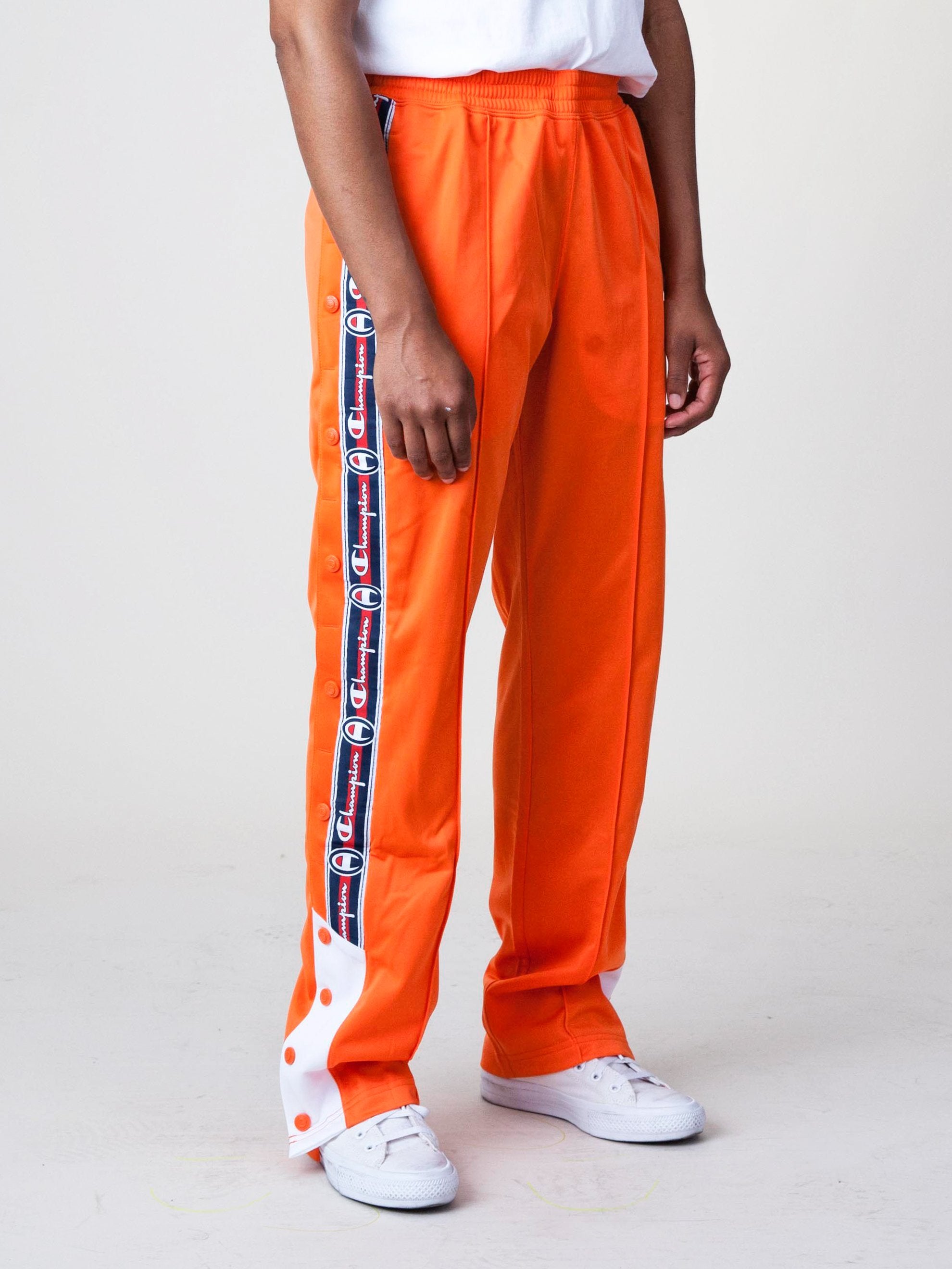 champion orange sweatpants