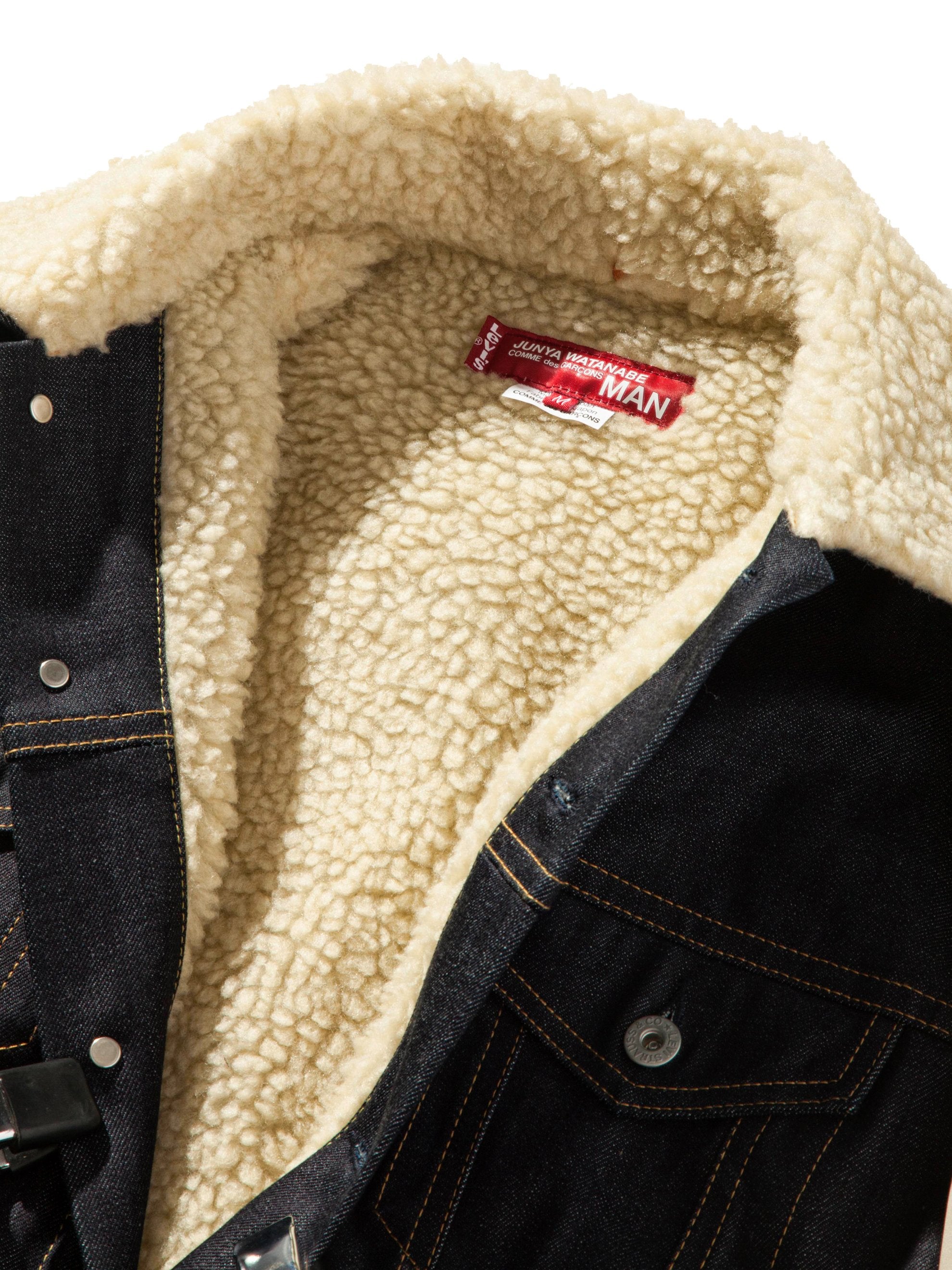 levis sheepskin denim jacket