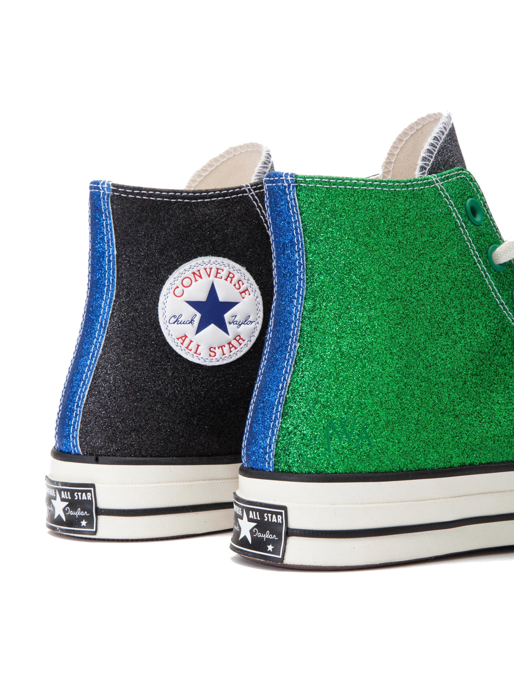 blue and green converse