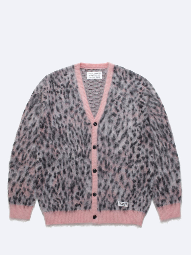 Buy Wacko Maria Leopard Mohair Cardigan (Type-1) Online at UNION LOS ...