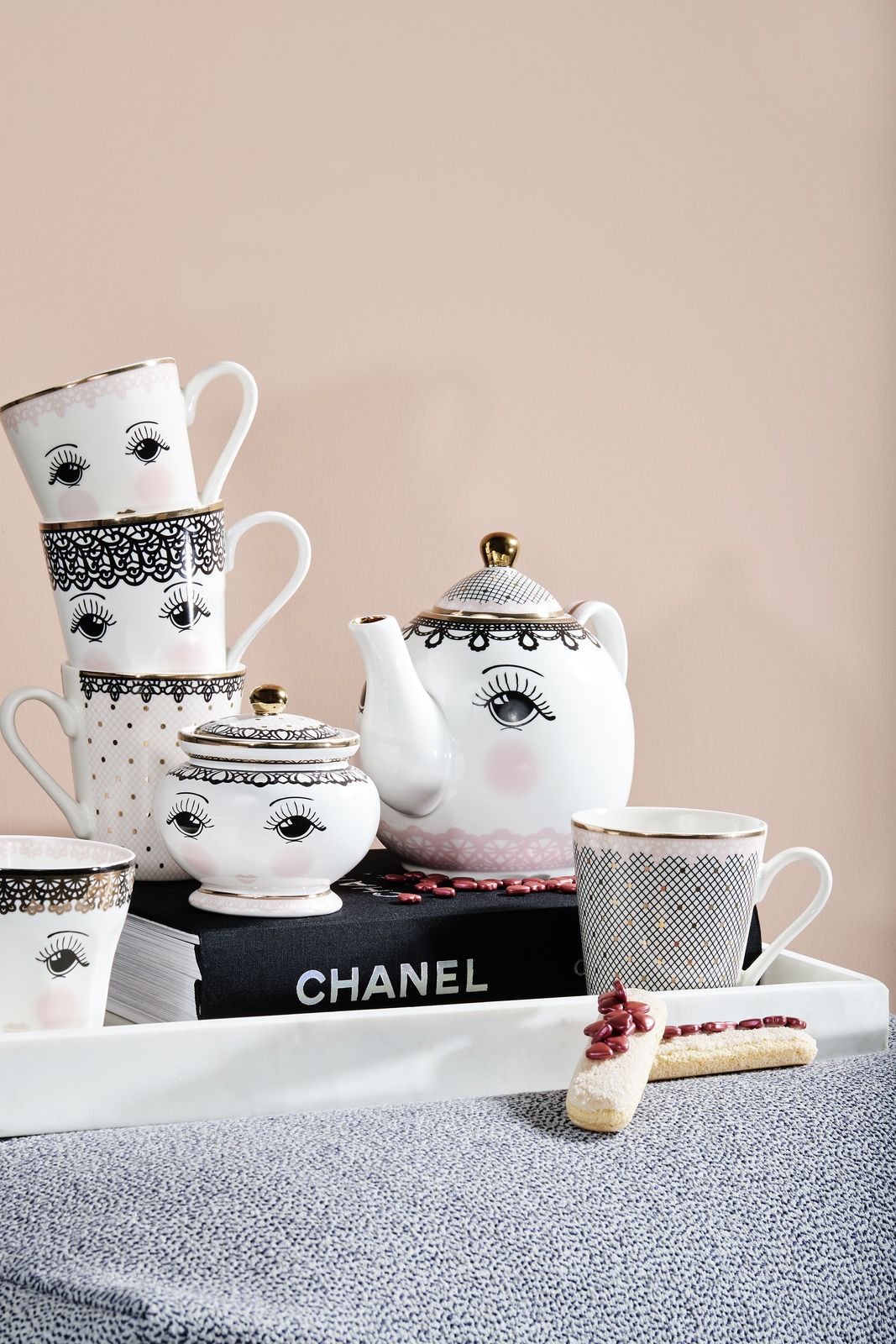 Miss Etoile Mug Set Lace – CHALK INTERIORS | LONDON