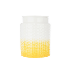 Kitchen Pantry Honeycomb Storage Canister, Yellow