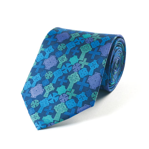 Celtic Cross Silk Tie