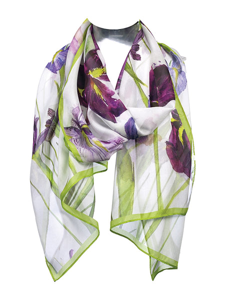 Blackadder Iris Chiffon Silk Chiffon Scarf