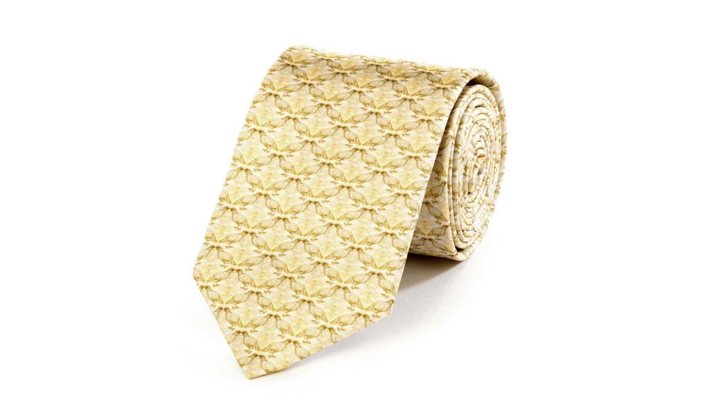 Da Vinci Grouse Silk Tie