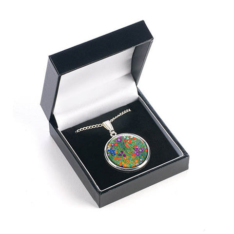 Klimt Flower Garden Pendant