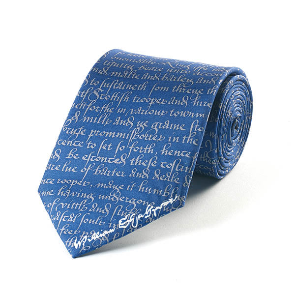 Shakespeare Manuscript Silk Tie