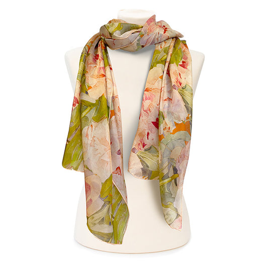 Rainbow Range Large Silk Scarf Orange – Vshine Silk and Shine