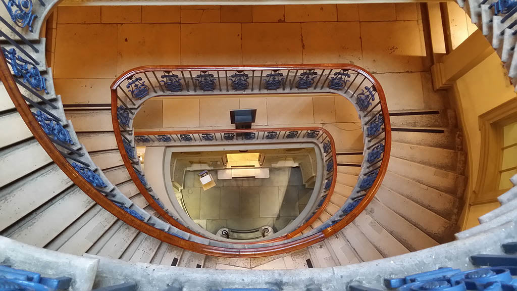 Stairwell at the Courtauld Institute