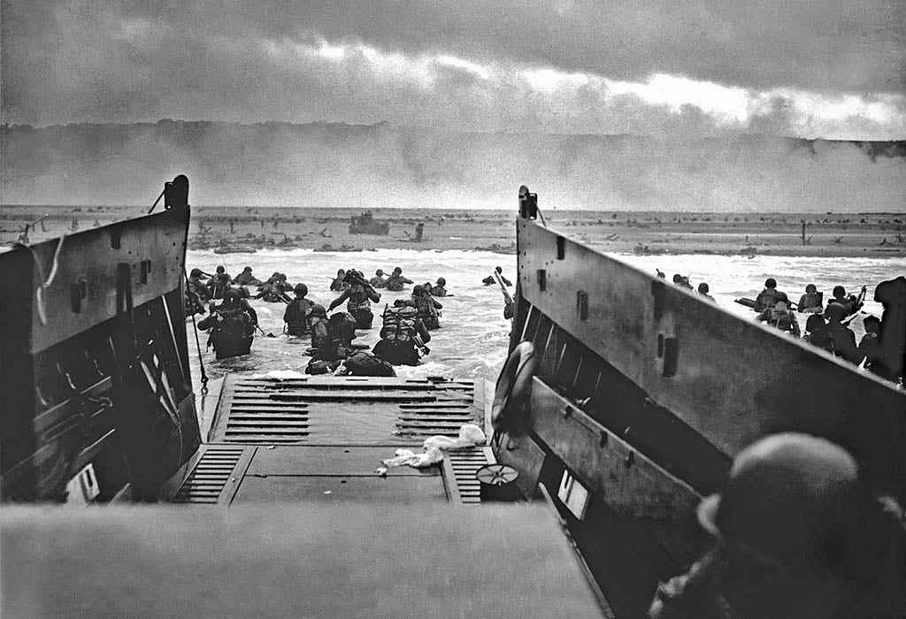 Landing in Normandy on D-Day