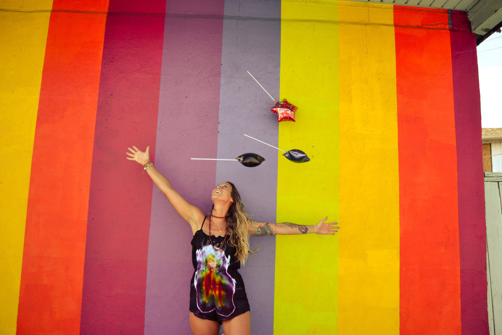 boho Fashion Eco Friendly tie dye romper 