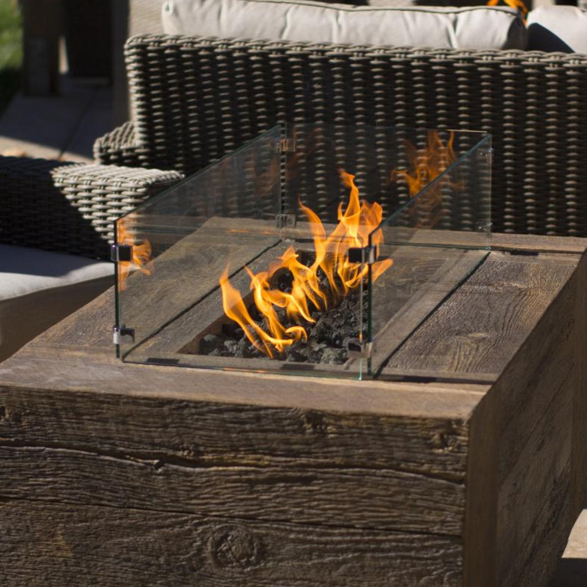 fire pit wind guard