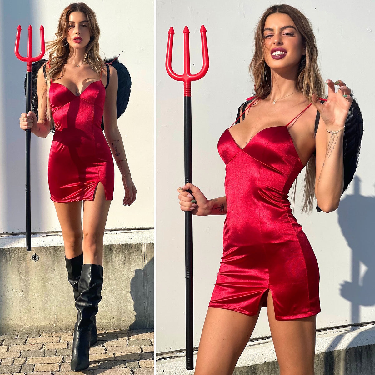 Czerwona sukienka (Diabeł Halloween) . Boutique