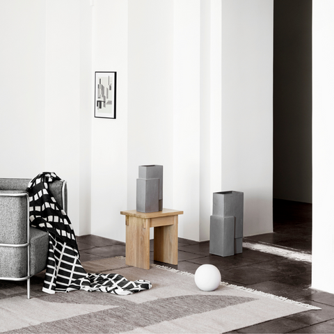 Kristina Dam Studio Monolith Vase | Modern Vases Geometric Vases | Batten Home Danish Design
