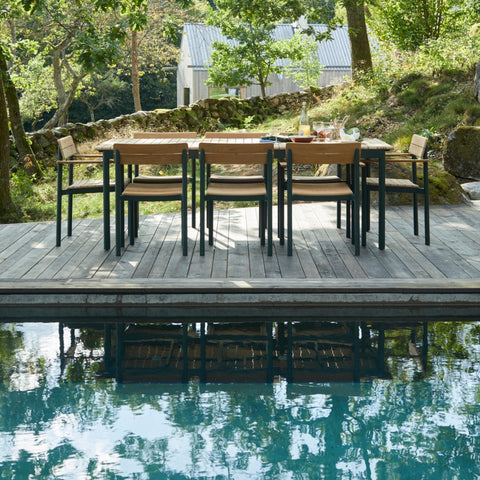 Pelagus Outdoor Dining Table and Chairs - Skagerak Outdoor Furniture at Batten Home