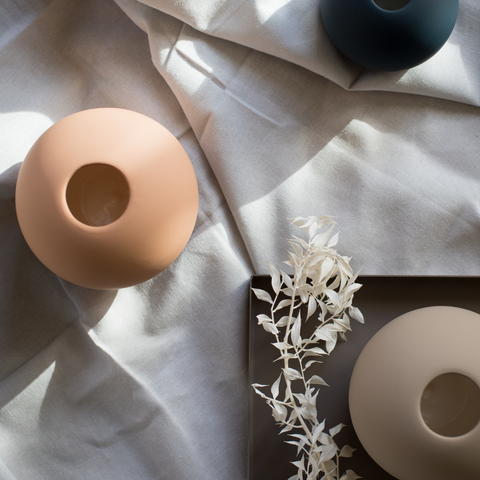 10cm Cafe Au Lait Ball Vase - COOEE Design | Neutral Decor Ideas - Batten Home