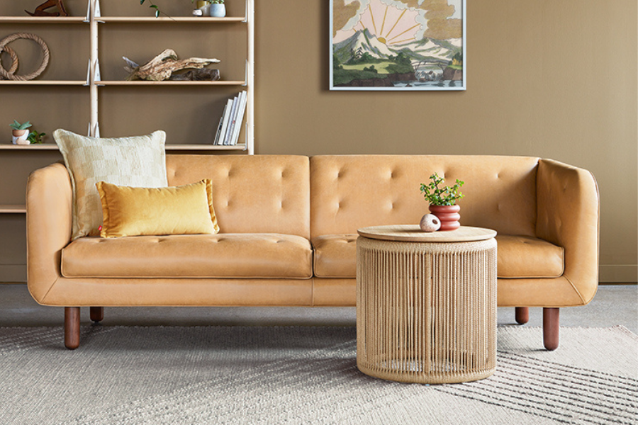 Beaconsfield Sofa and Palma End Table - Gus* Modern at Batten Home
