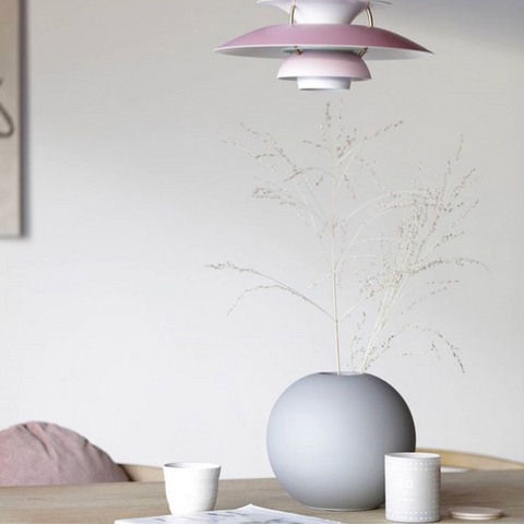 20cm Grey Ball Vase - COOEE Design | Neutral Decor Ideas - Batten Home