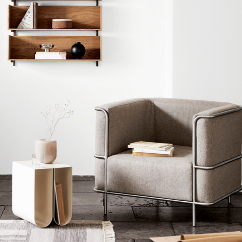 Curved Side Table | Scandinavian design living room - Batten Home
