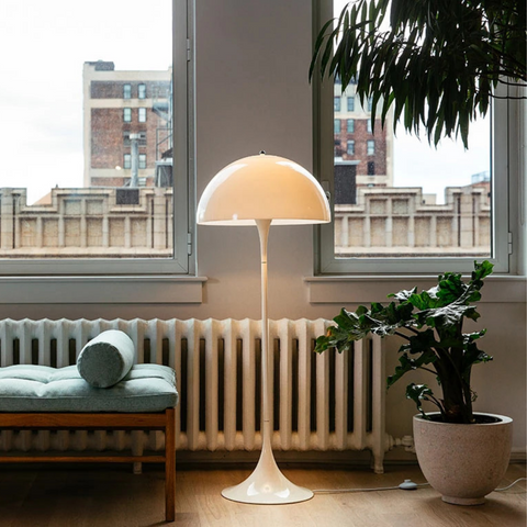Panthella Floor Lamp | Scandinavian design living room - Batten Home