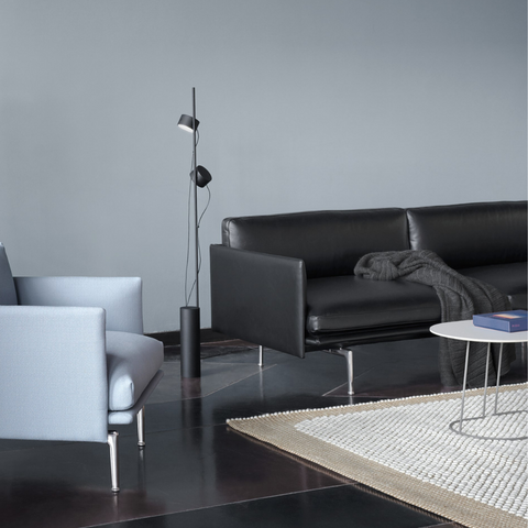 Post Floor Lamp | Scandinavian design living room - Batten Home