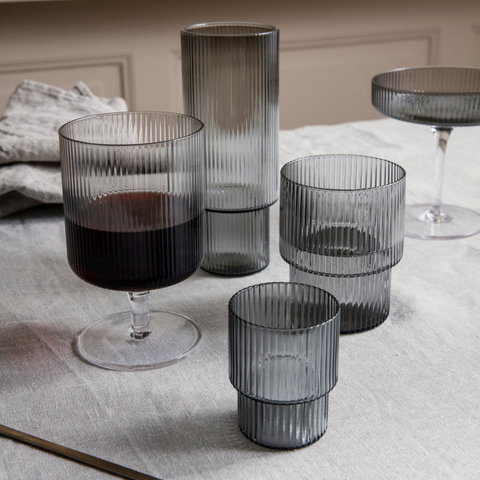 Ripple Small Glass Set - Ferm Living Ripple Glassware Collection 
