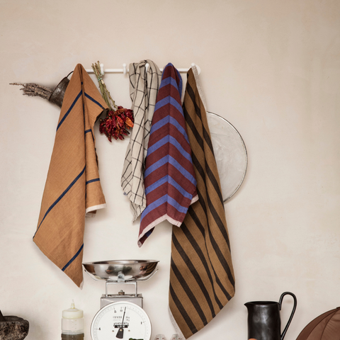 Hale Tea Towels - Ferm Living | Minimalist Kitchen Accessories - Batten Home Authentic Scandinavian Design