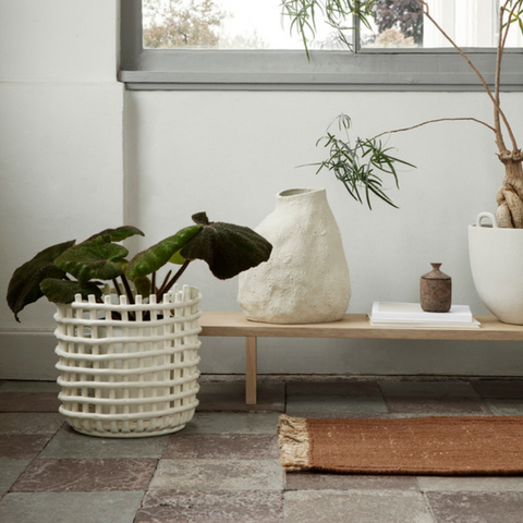 Ceramic Basket - Ferm Living | Neutral Decor Ideas - Batten Home