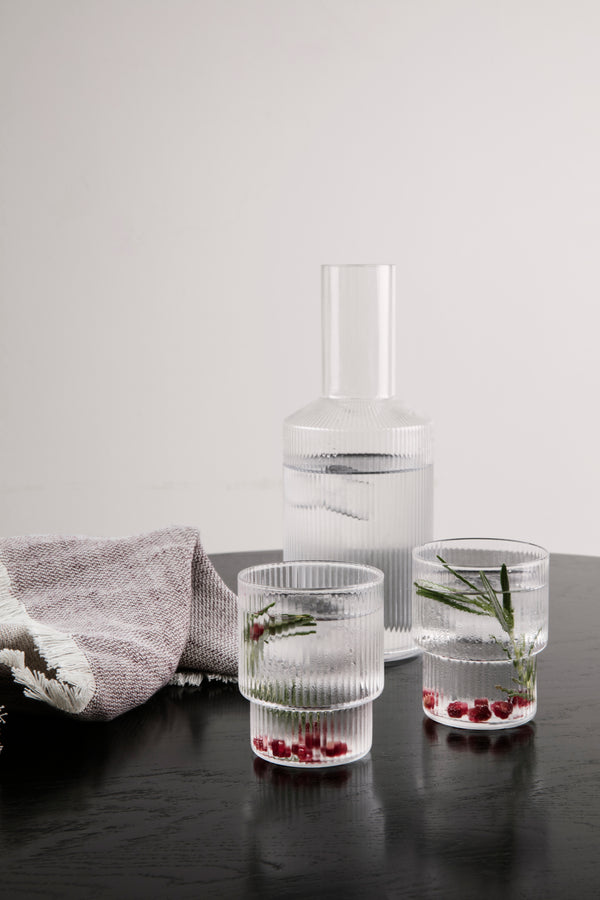 Jules Ripple Carafe and Glass Set