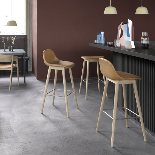 MUUTO Fiber Bar Stool - Tube Base - Batten Home