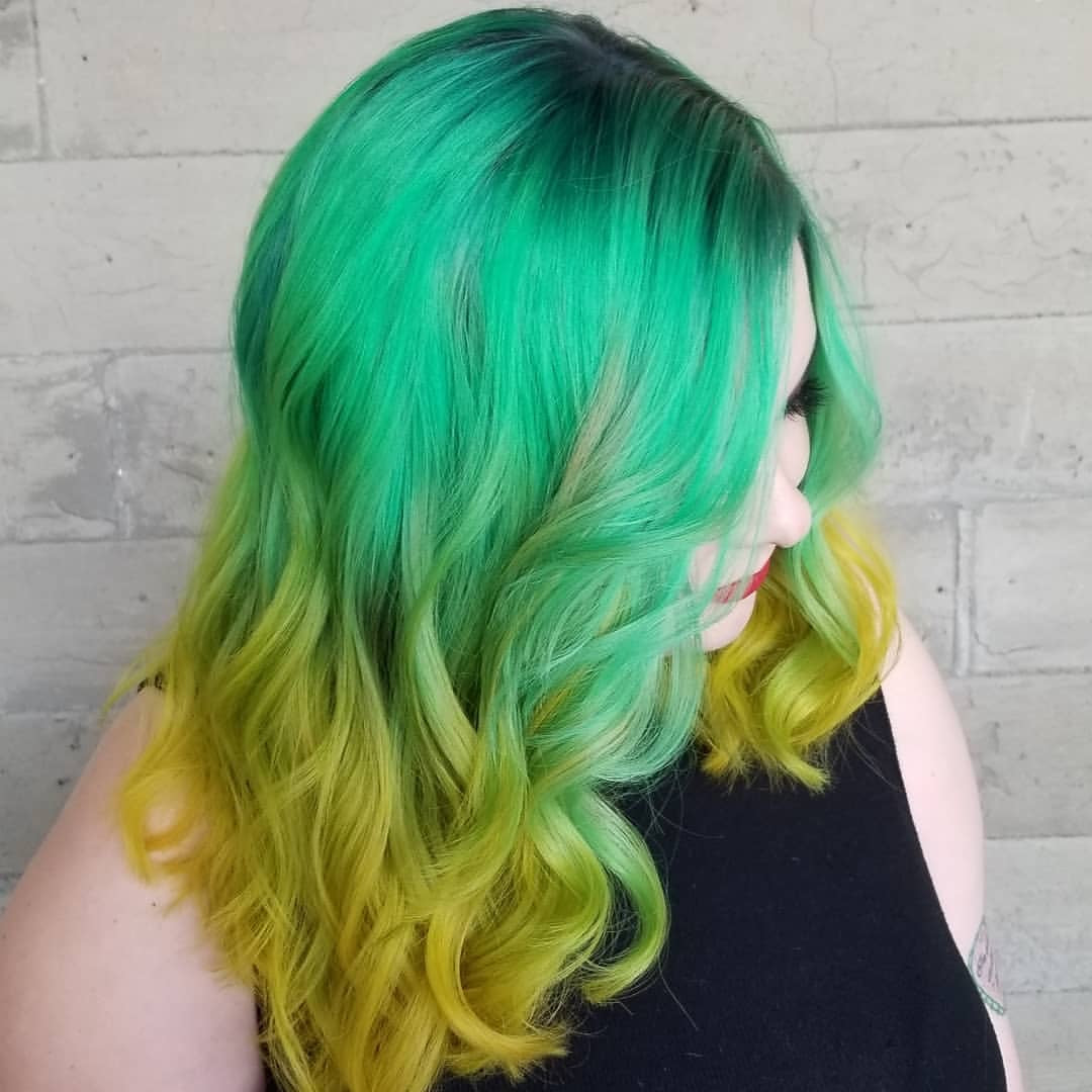 Bold Green Hair Color – Underground Cosmetics