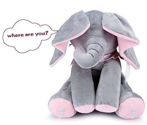 elephant peek a boo plush toy