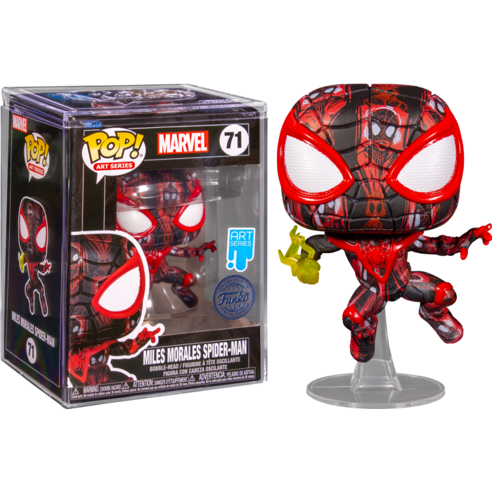 Funko Pop! Spider-Man - Miles Morales Spider-Man Series #71 with Protector by Nikkolas Smith | The Amazing Collectables