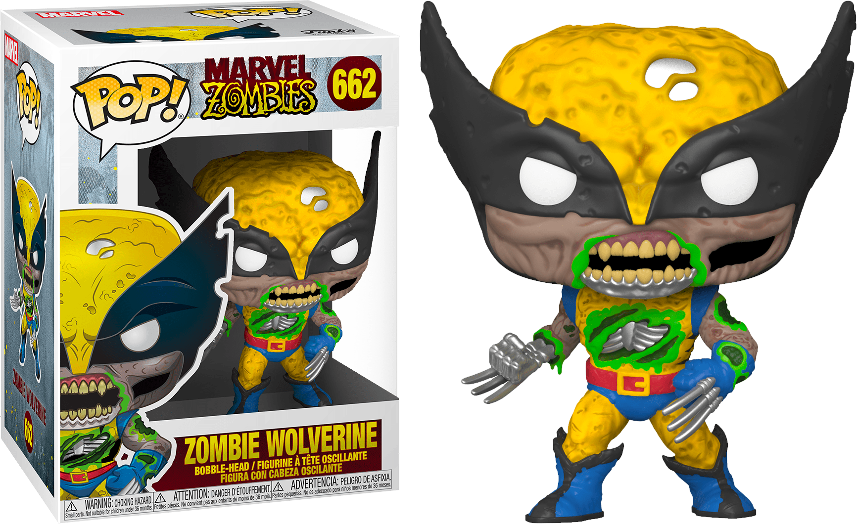 Funko Pop Marvel Zombies Wolverine Zombie 662 The Amazing Collectables