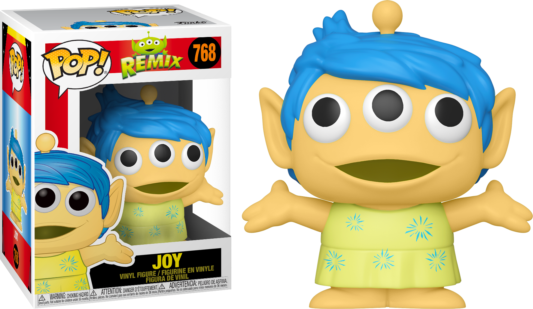 Funko Pop Pixar Alien Remix Joy 768 The Amazing Collectables