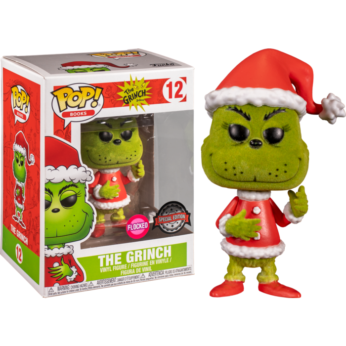 Funko Pop! The Grinch - Santa Grinch Flocked #12 | The Amazing Collectables