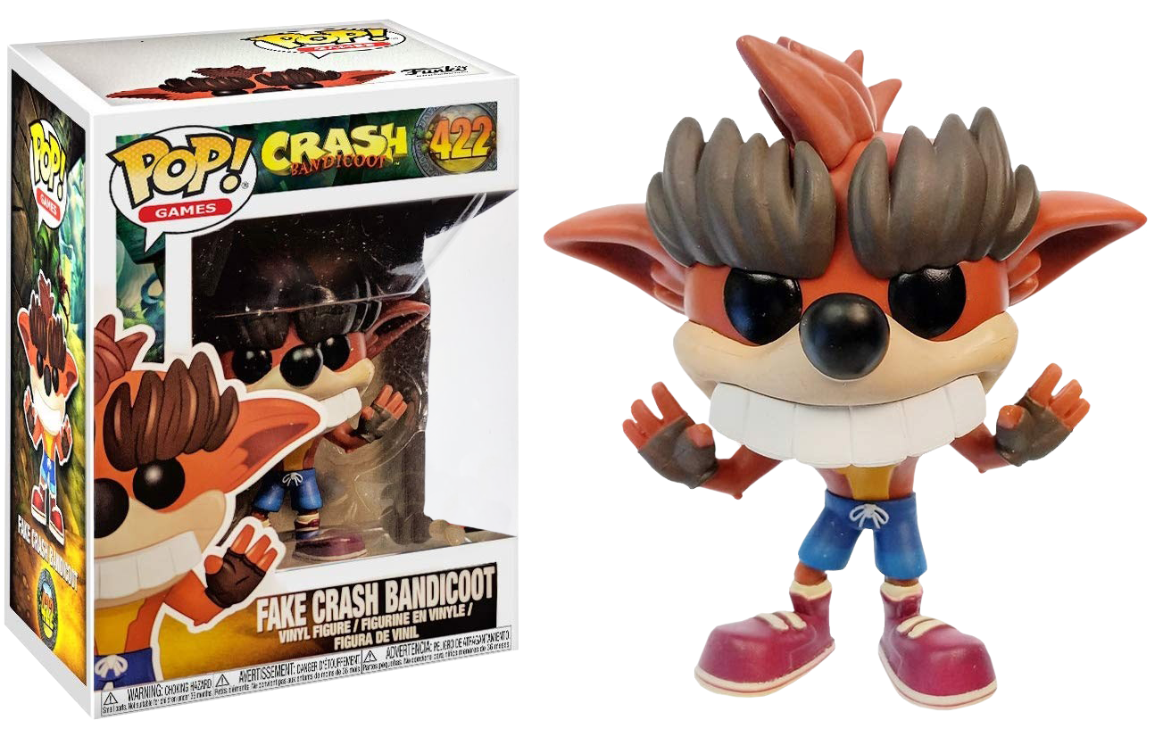 Funko Pop Crash Bandicoot Fake Crash 422 The Amazing Collectables