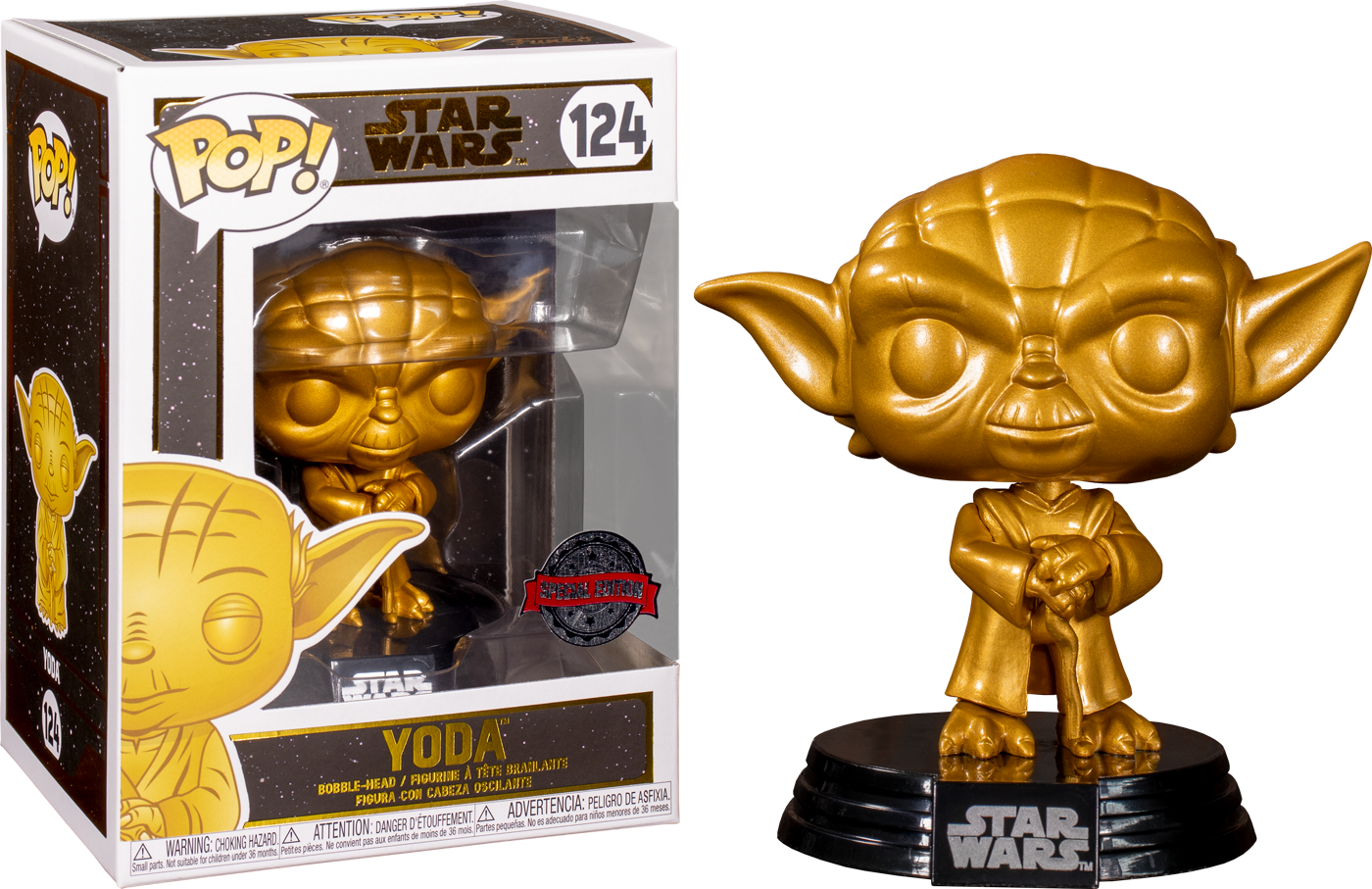 funko pop gold yoda